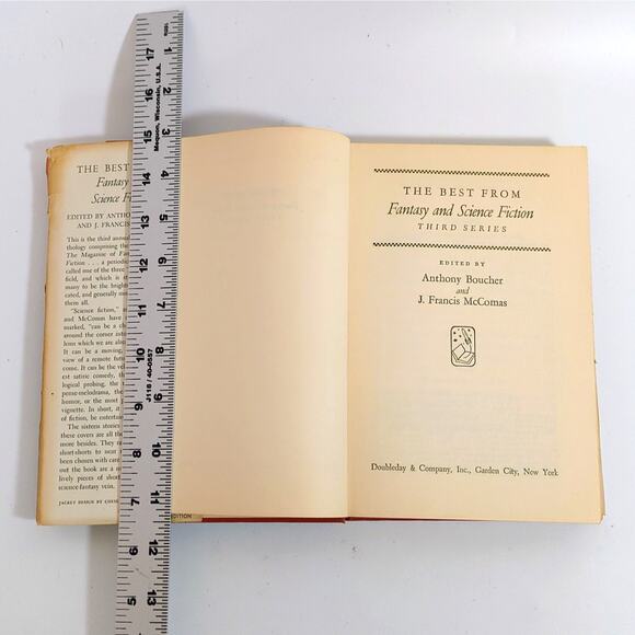 The Best from Fantasy and Science Fiction Third Series 1954 Doubleday HC DJ - Picture 4 of 7